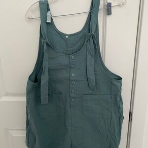 Teal Lightweight Romper/Dungaree